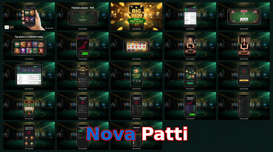 Main screen of Nova Patti bet page for PK players